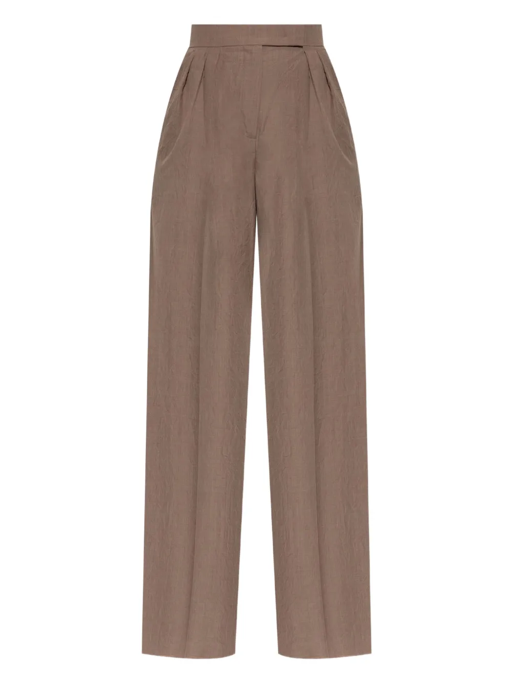 Max Mara Pantaloni plissé - Marrone