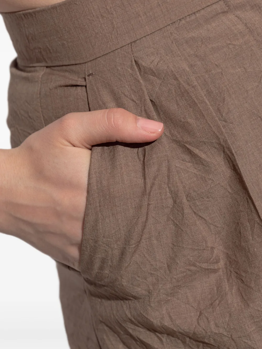 Max Mara Plooibroek Bruin