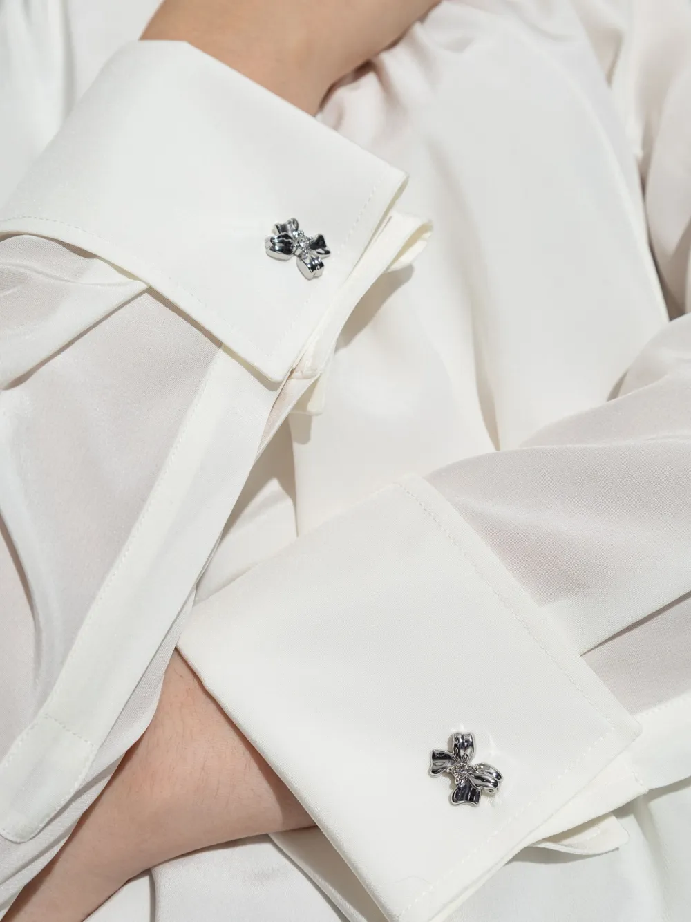 Max Mara Zijden blouse Wit