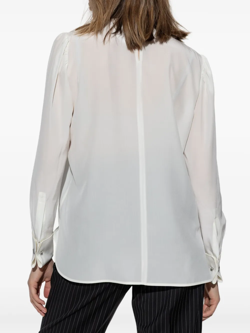 Max Mara Zijden blouse Wit