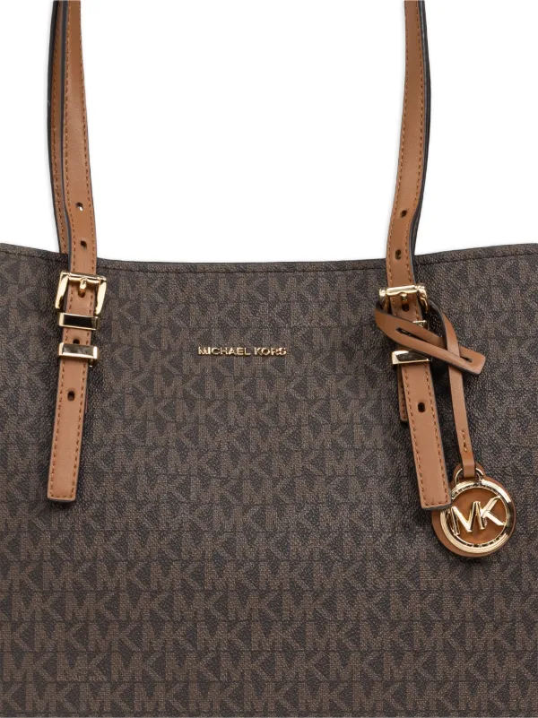 Michael Kors ? Cora Medium Signature Logo Shoulder Bag in BROWN - Sale  main image 4