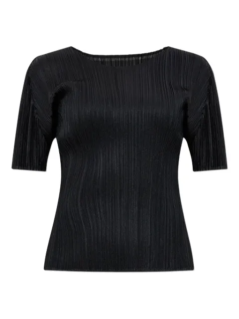 Pleats Please Issey Miyake تيشيرت بكسرات