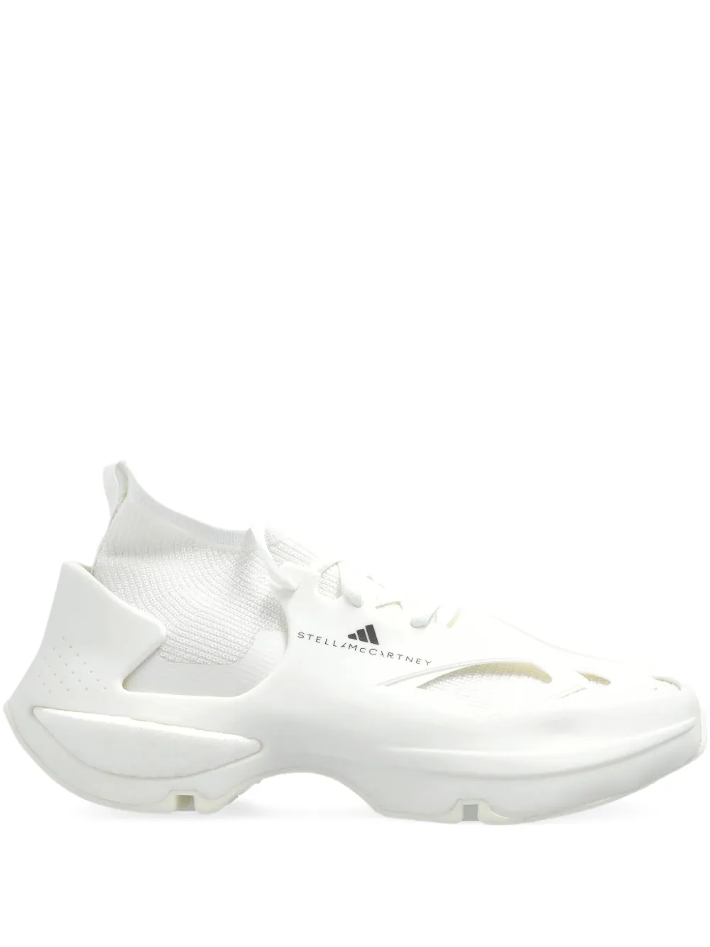 Adidas by Stella McCartney Soksneakers met mesh Wit