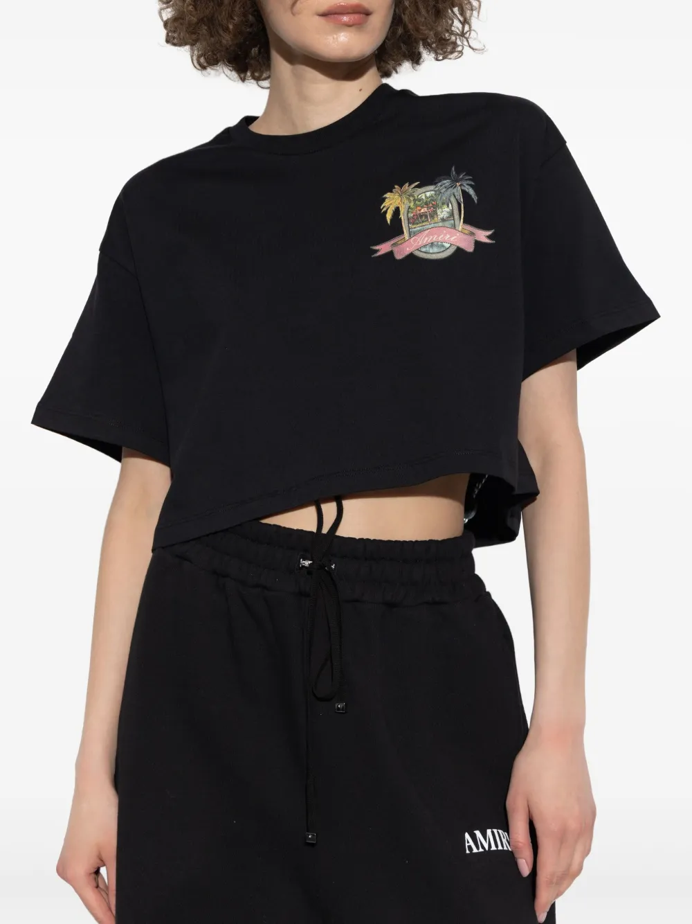 AMIRI T-shirt met grafische print Zwart