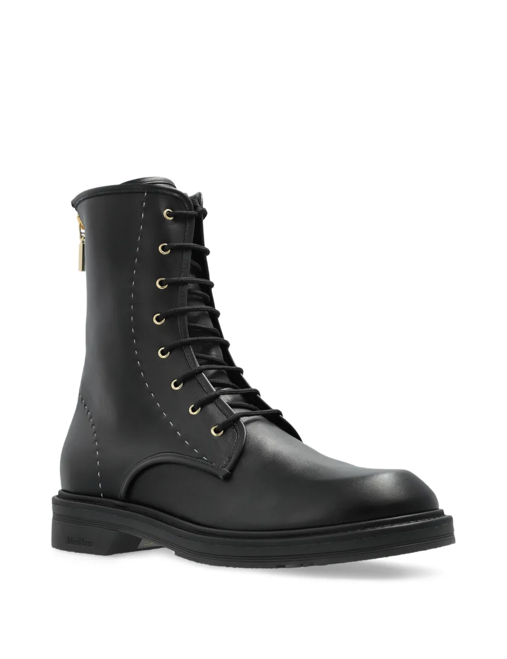 Max Mara Combat boots met veters Zwart