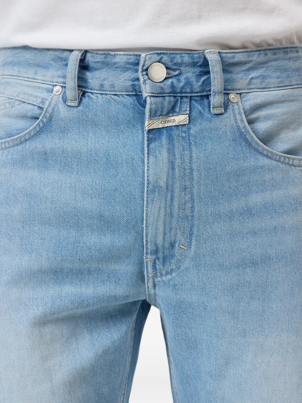Closed Katoenen jeans met rits Blauw