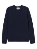 Closed crew-neck raglan sweater - Blue