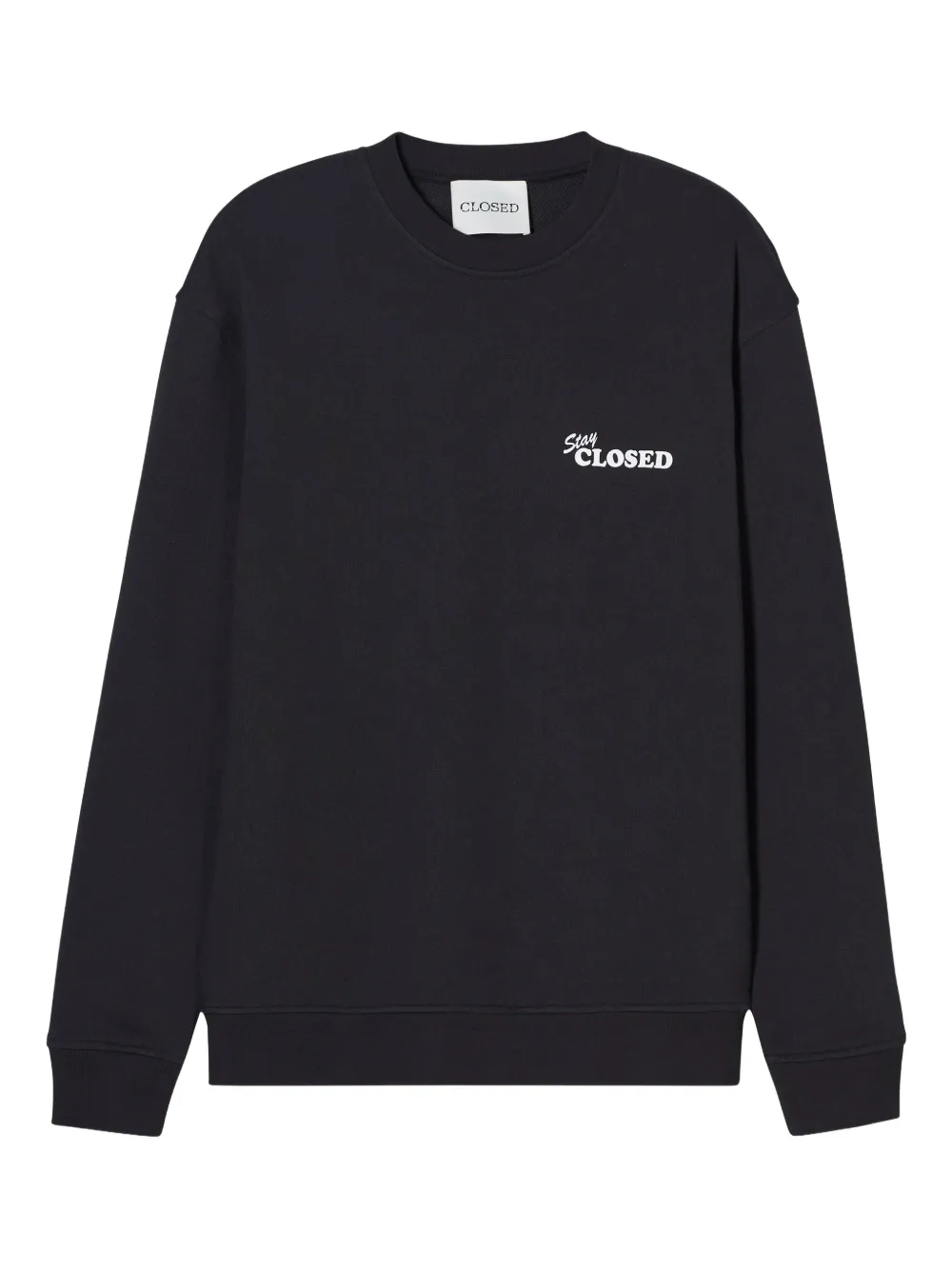 Closed Sweater met logoprint Zwart