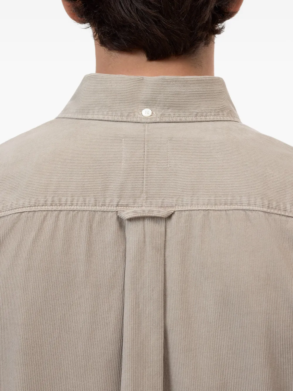 Closed Button-down overhemd Beige