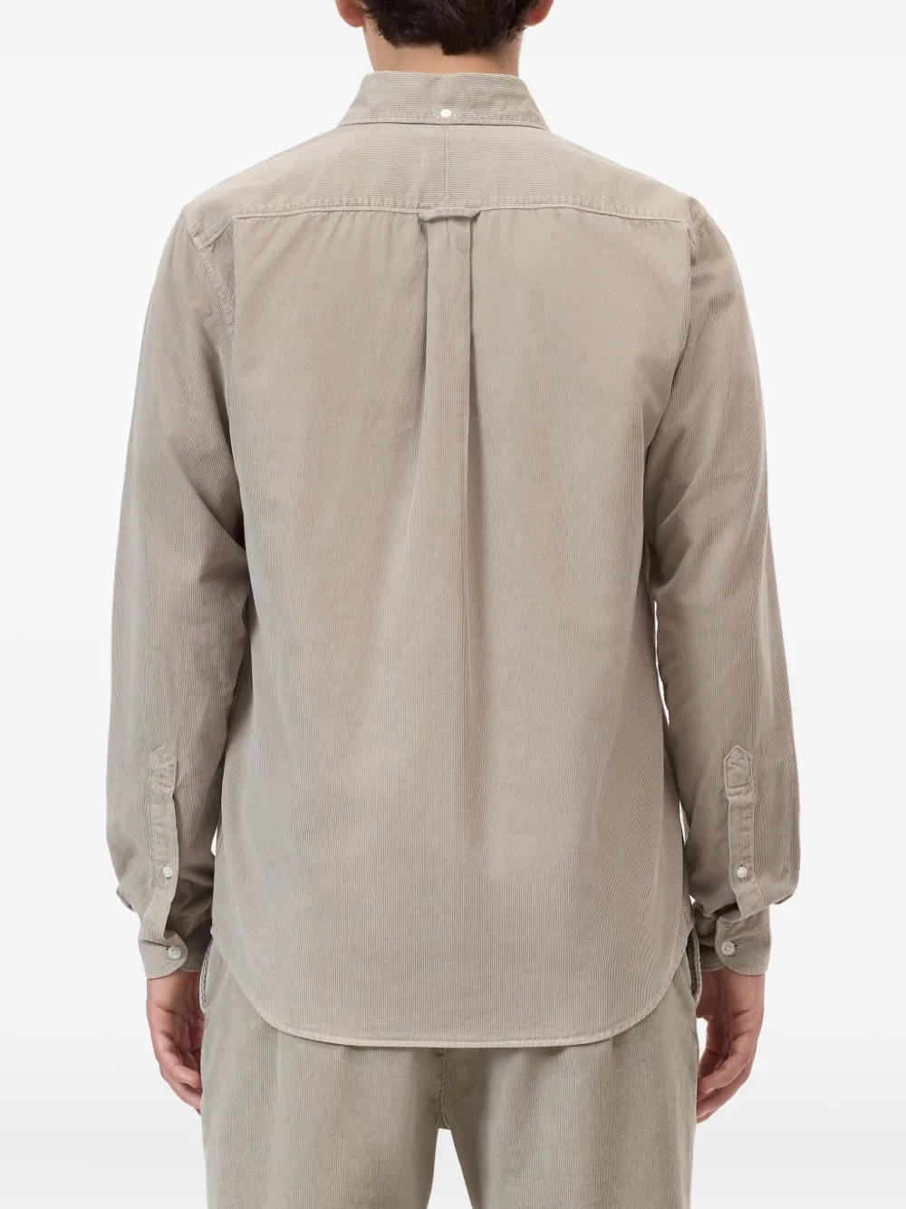 Closed Button-down overhemd Beige