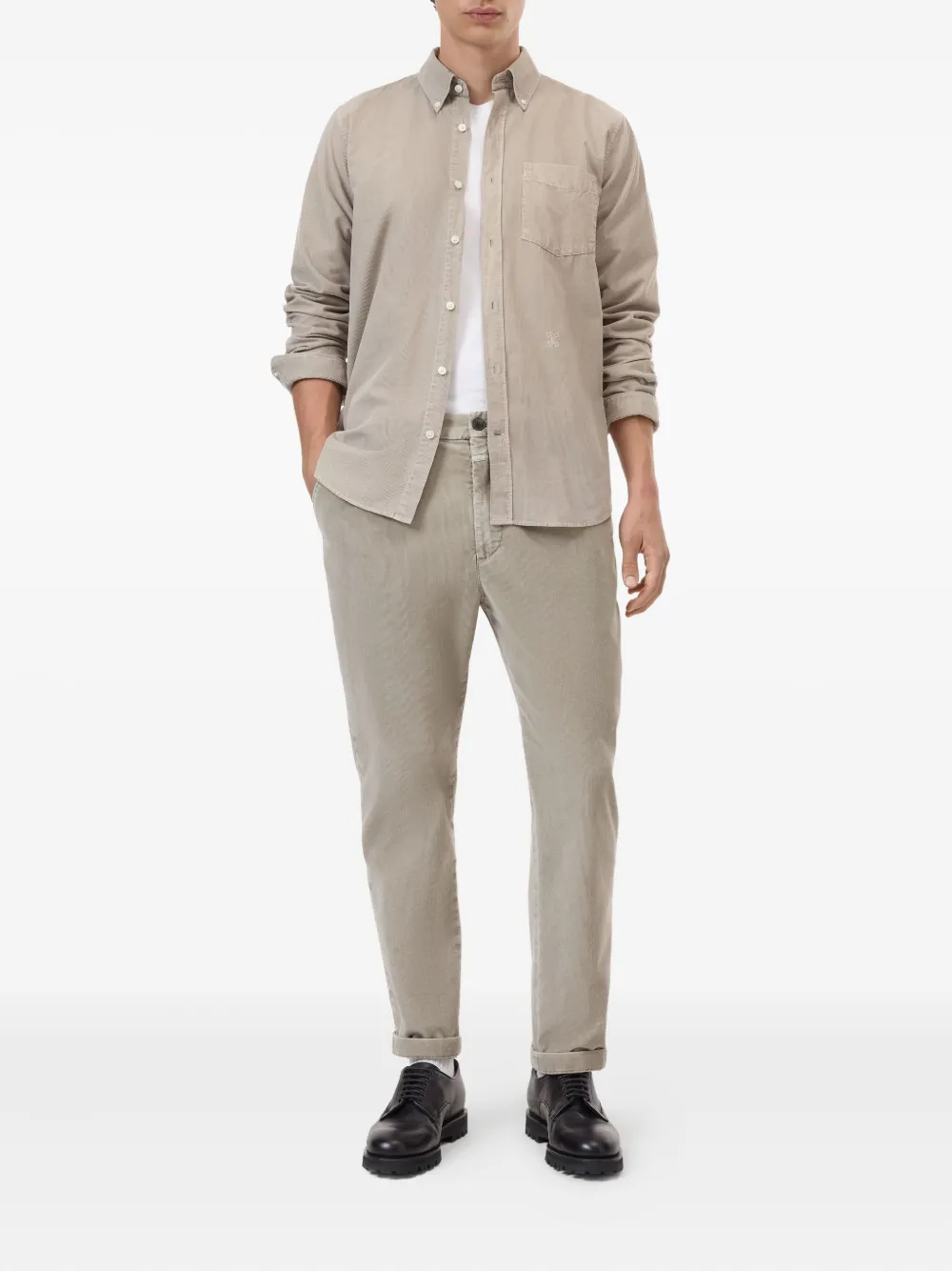 Closed button-down corduroy shirt | Image 2