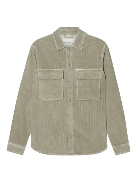 Closed corduroy pocket shirt