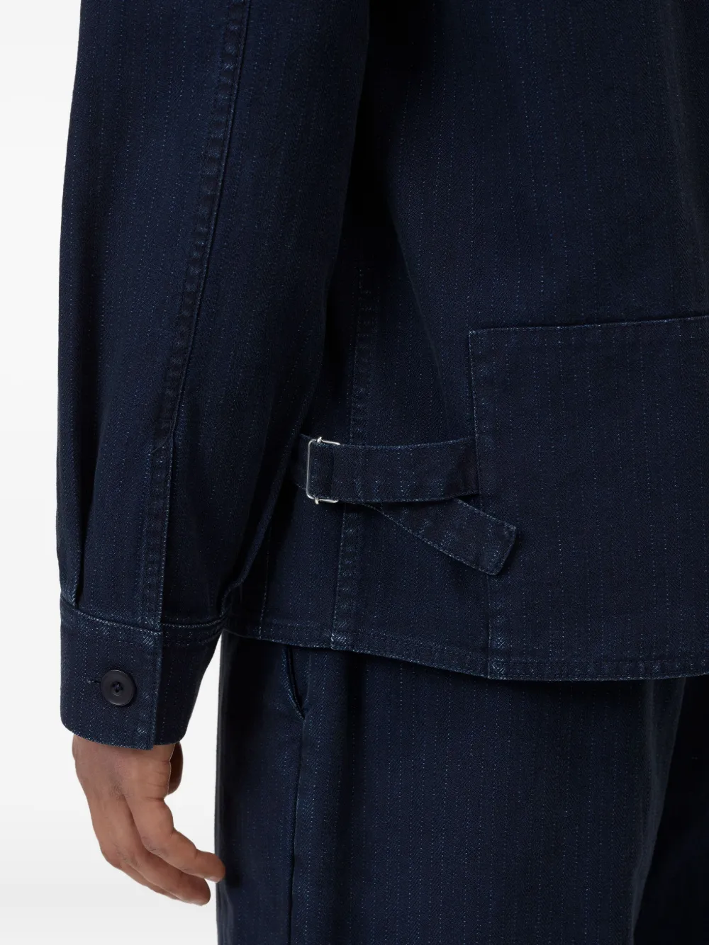 Closed Button-up denim overhemd Blauw