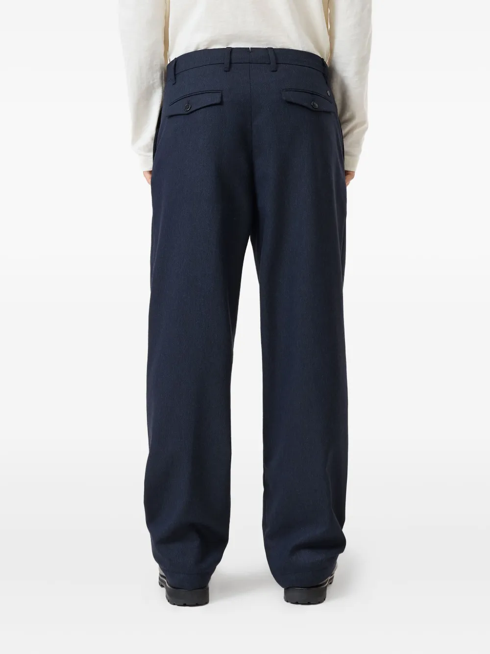 Closed Wollen broek Blauw