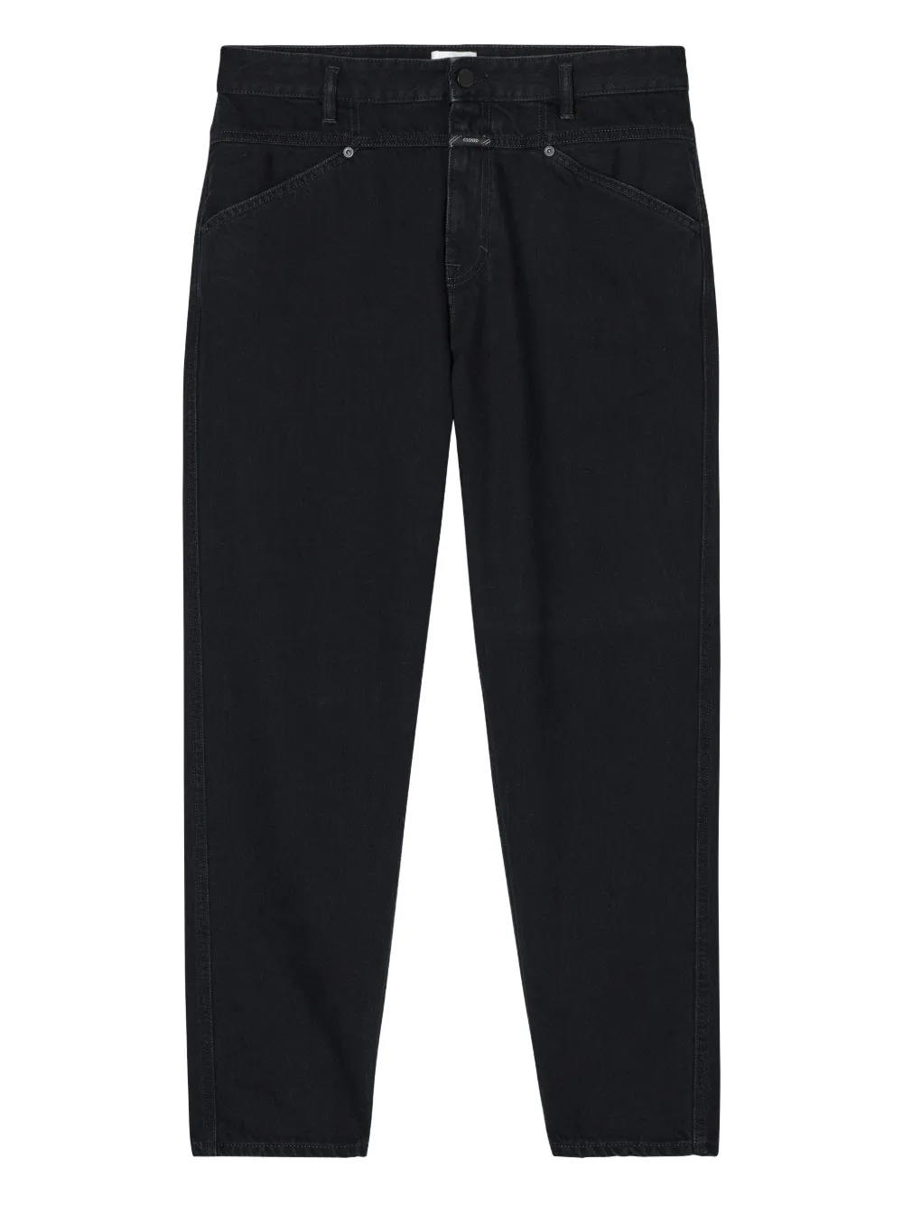 Closed Jeans met toelopende pijpen Zwart