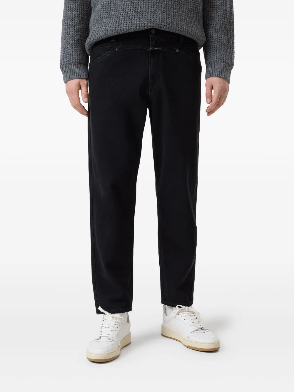 Closed Jeans met toelopende pijpen Zwart