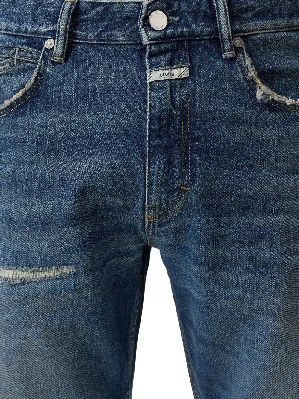 Closed Cooper True jeans met vervaagd effect Blauw