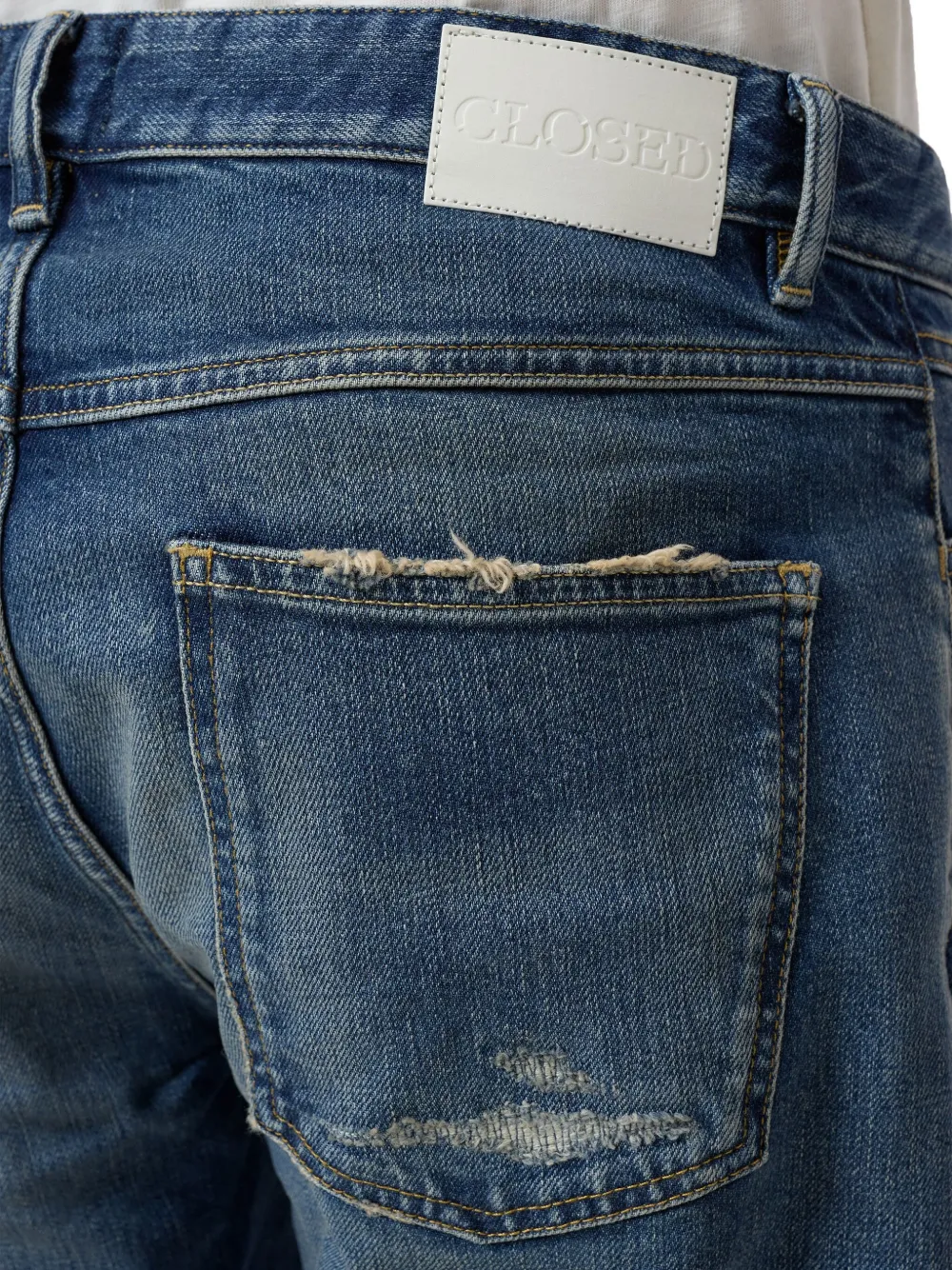 Closed Cooper True jeans met vervaagd effect Blauw