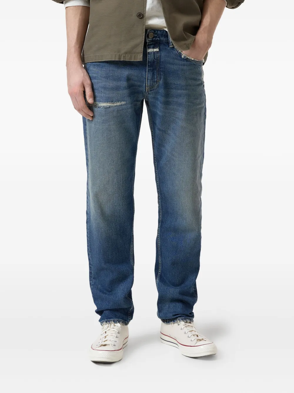 Closed Cooper True jeans met vervaagd effect - Blauw