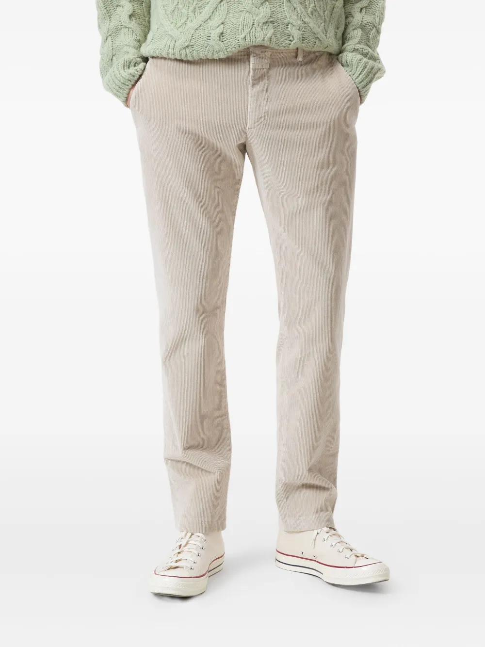 Closed Clifton ribfluwelen broek - Beige
