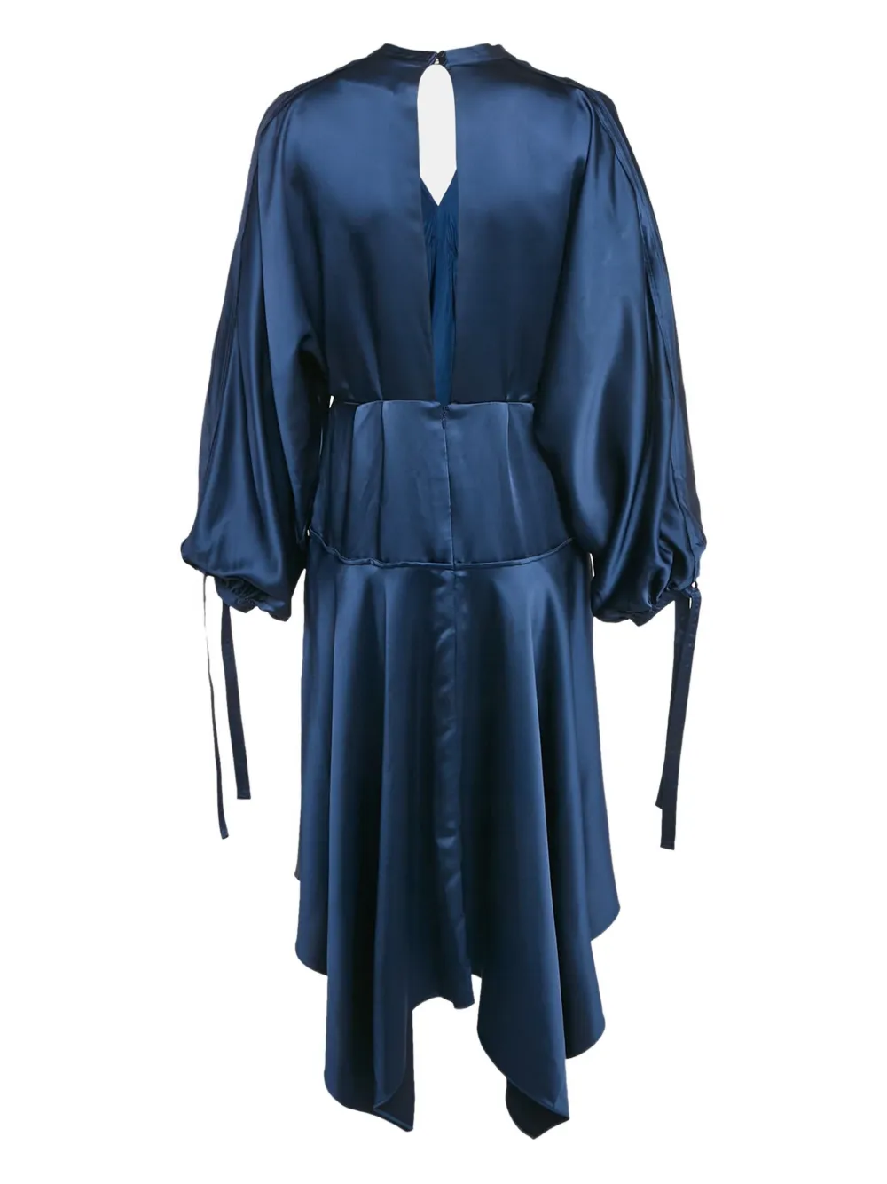 Self-Portrait puff-sleeves asymmetrical dress | Image 2
