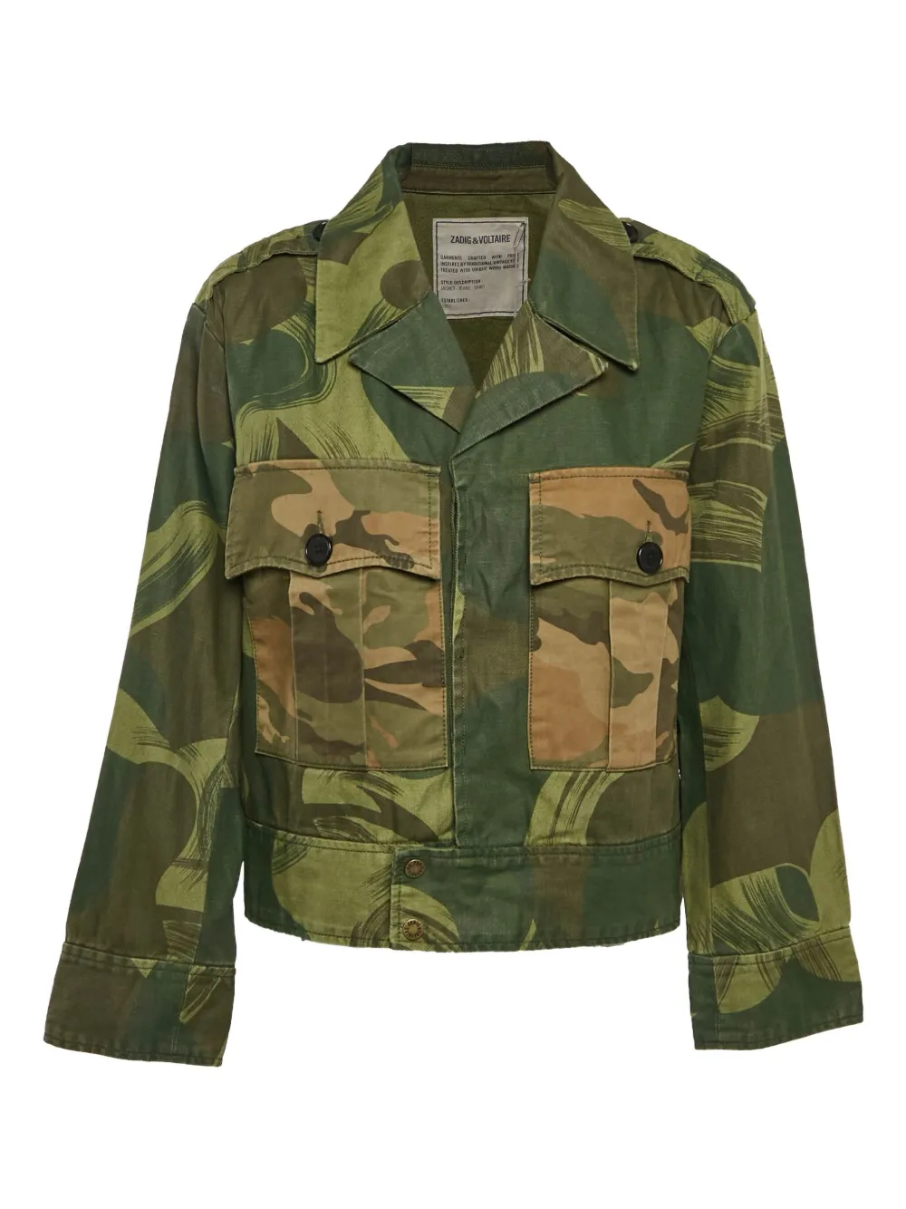 Zadig&Voltaire 1997 camouflage linen jacket | verde | Image 1