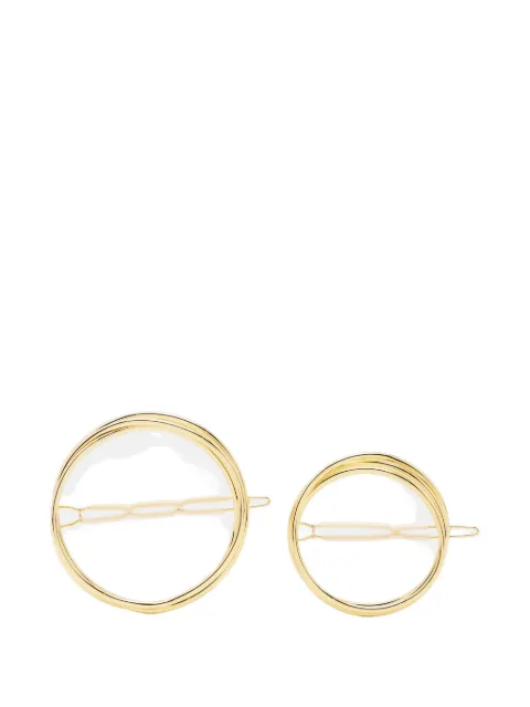 Cult Gaia circular hair clips (set of two)