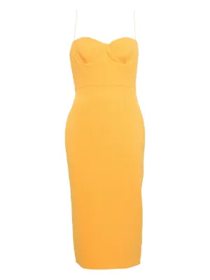 Jil Sander Knitted zip-up Dress | Orange | FARFETCH JO