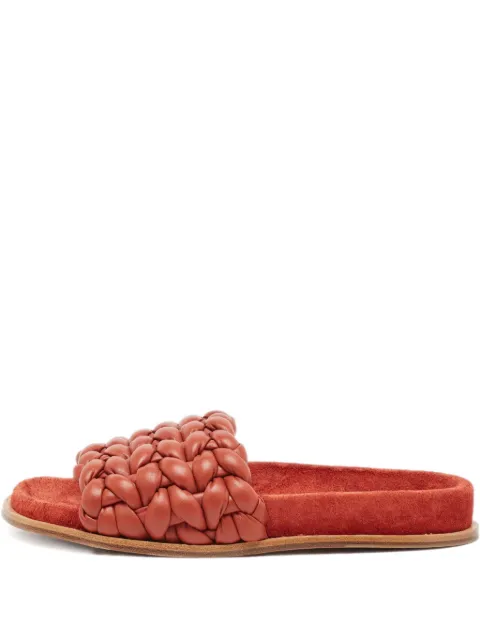 Chloé Pre-Owned braided leather slides