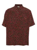 Saint Laurent Pre-Owned polka-dot silk shirt - Black