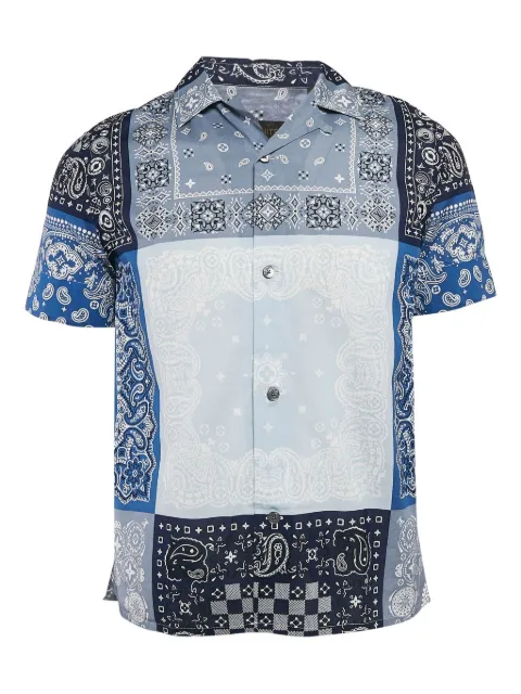 Louis Vuitton Pre-Owned bandana-print patchwork shirt