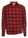 SANDRO plaid cotton shirt - Red