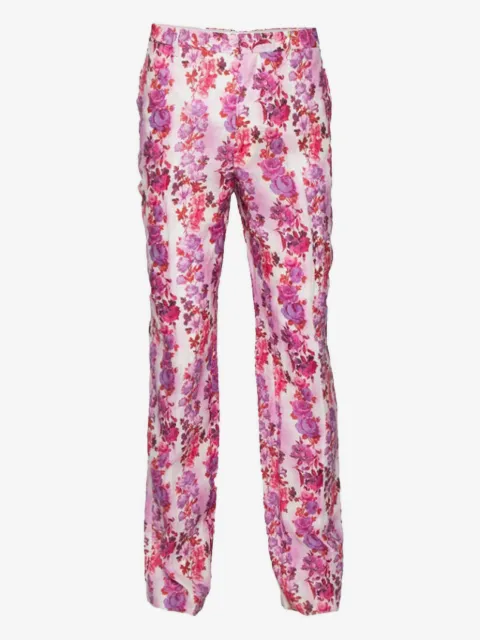 Etro Pre-Owned 花卉印花长裤（2023年典藏款）