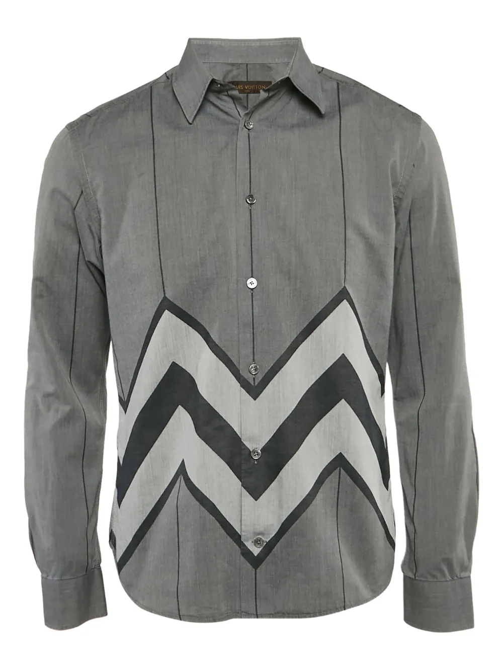 chevron-print shirt