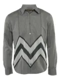 Louis Vuitton Pre-Owned chevron-print shirt - Grey