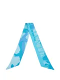 Valentino Garavani Pre-Owned camouflage-print silk bandeau - Blue