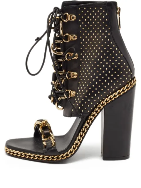 Balmain Pre-Owned 2024 120mm studded sandals