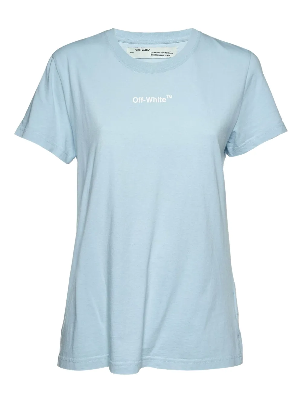 Off-White Pre-Owned logo-printed T-shirt | أزرق | Image 1