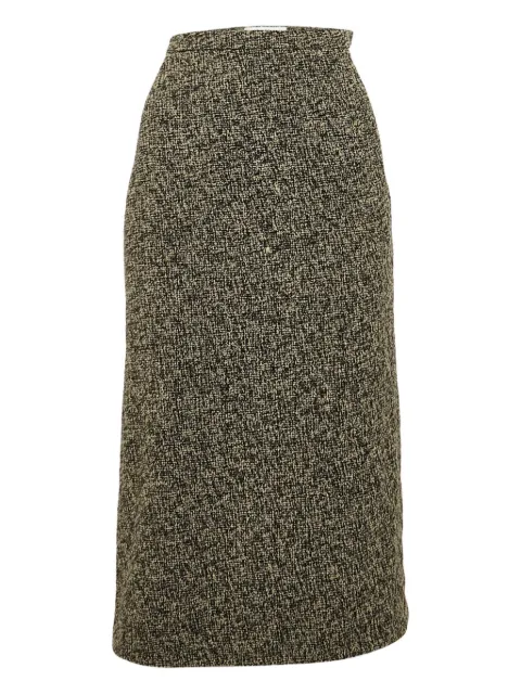 Max Mara pre-owned tweed midi skirt