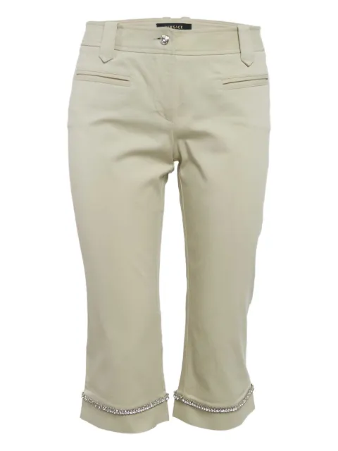Versace Pre-Owned pantalones con detalles de cristal 2024