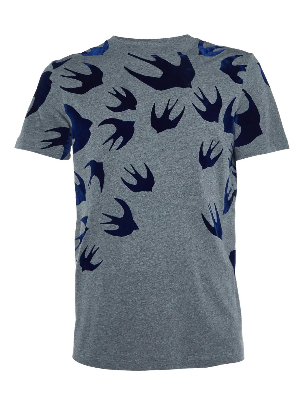 Alexander McQueen Pre-Owned playera con detalles de terciopelo | gris | Image 1