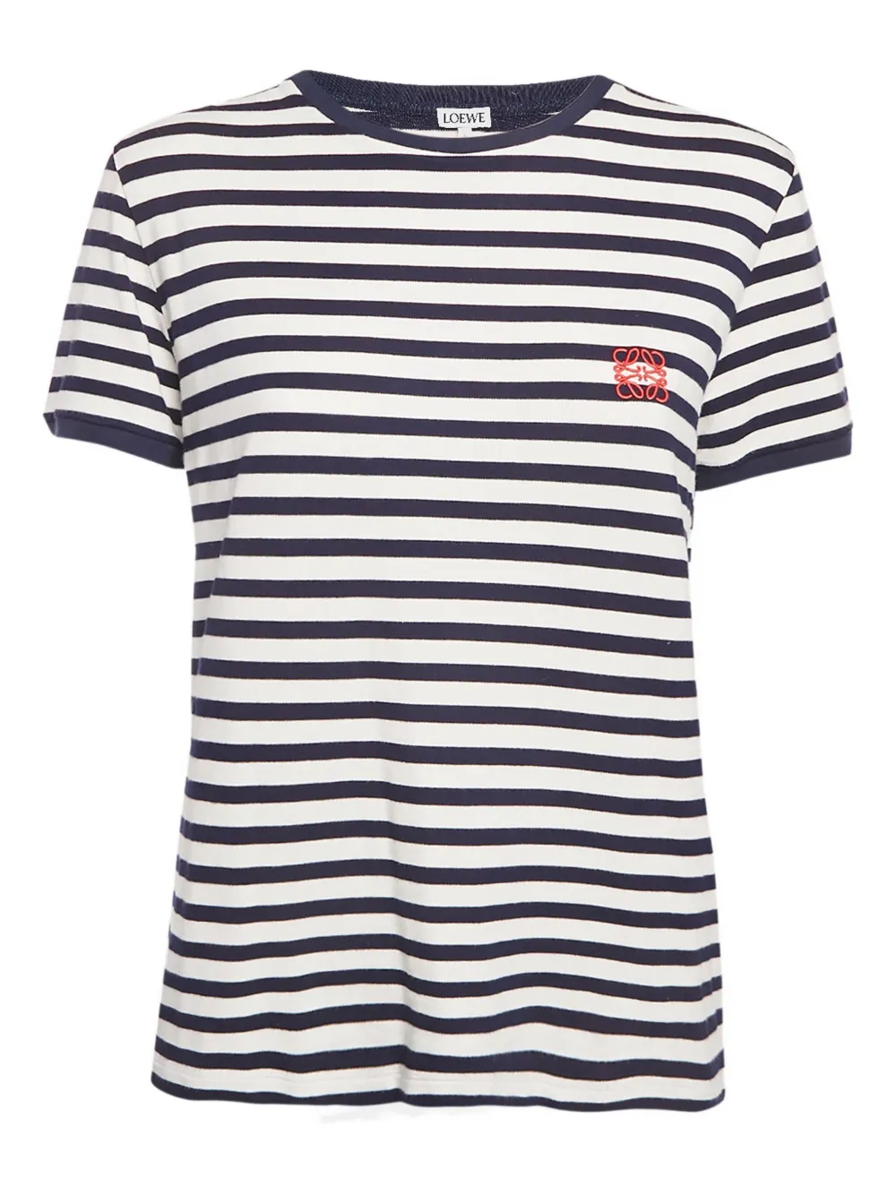 Loewe Pre-Owned 2024 striped T-shirt - ブルー Loewe Pre-Owned 2024 striped T-shirt - ブルー