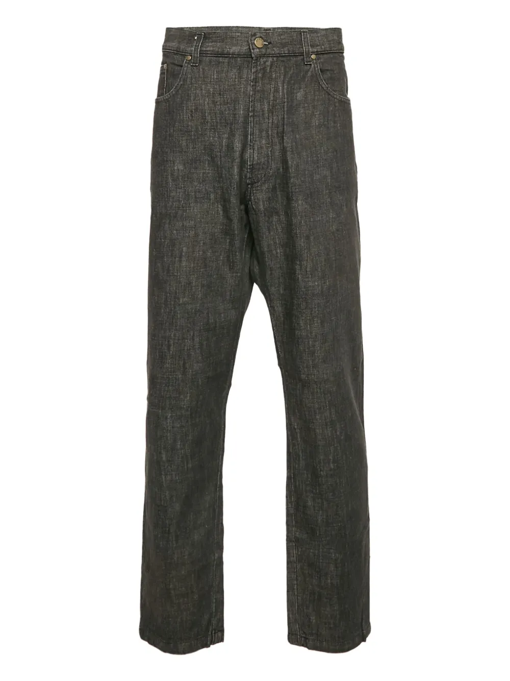 Zegna pre-owned cotton trousers | Black | Image 1