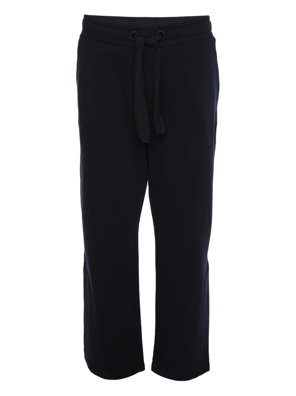 Moncler Vintage drawstring-waist cotton trousers | Black | Image 1