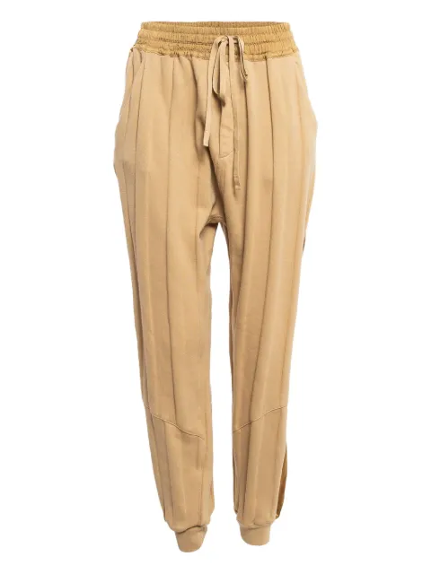 Haider Ackermann satin-stripe cotton track pants