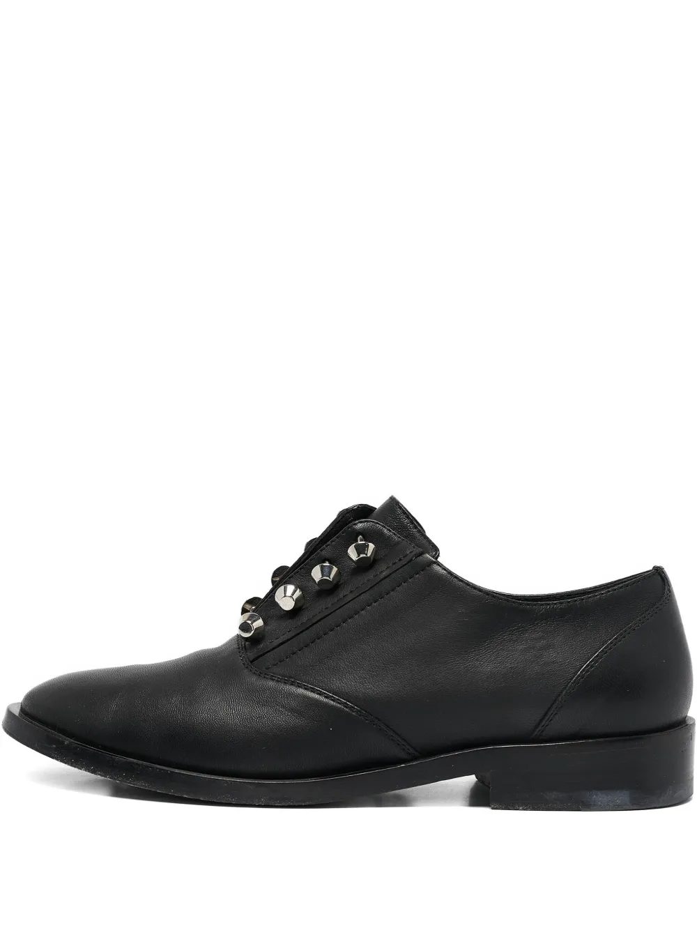 Balenciaga Pre-Owned leather studded oxfords shoes | Black | Image 1