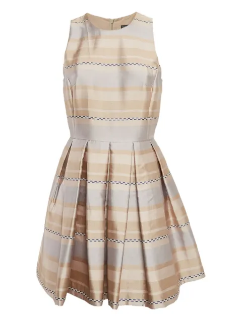 Armani Exchange pleated stripe dress