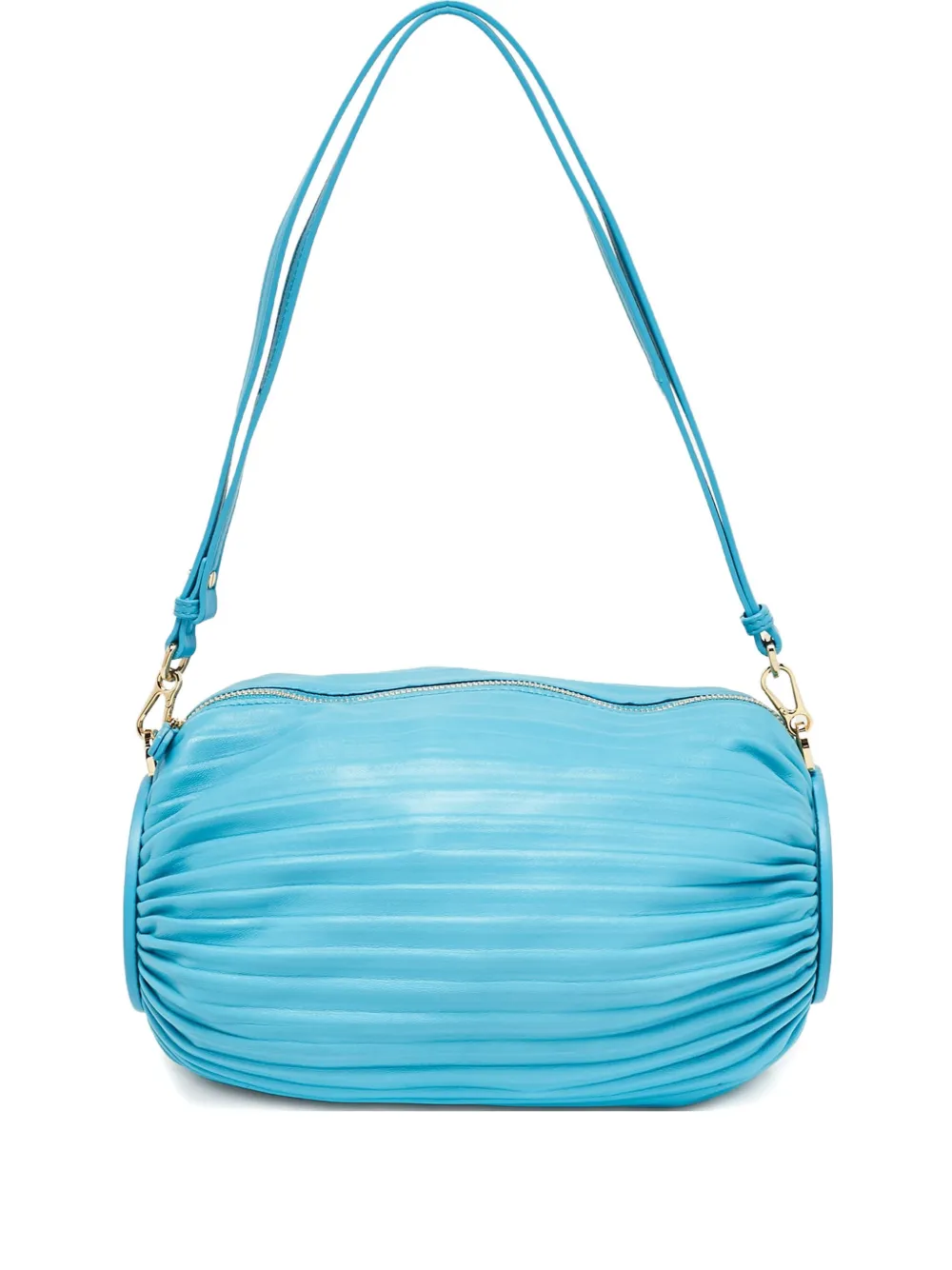 Loewe Pre-Owned 2024 pleated leather shoulder bag - ブルー Loewe Pre-Owned 2024 pleated leather shoulder bag - ブルー