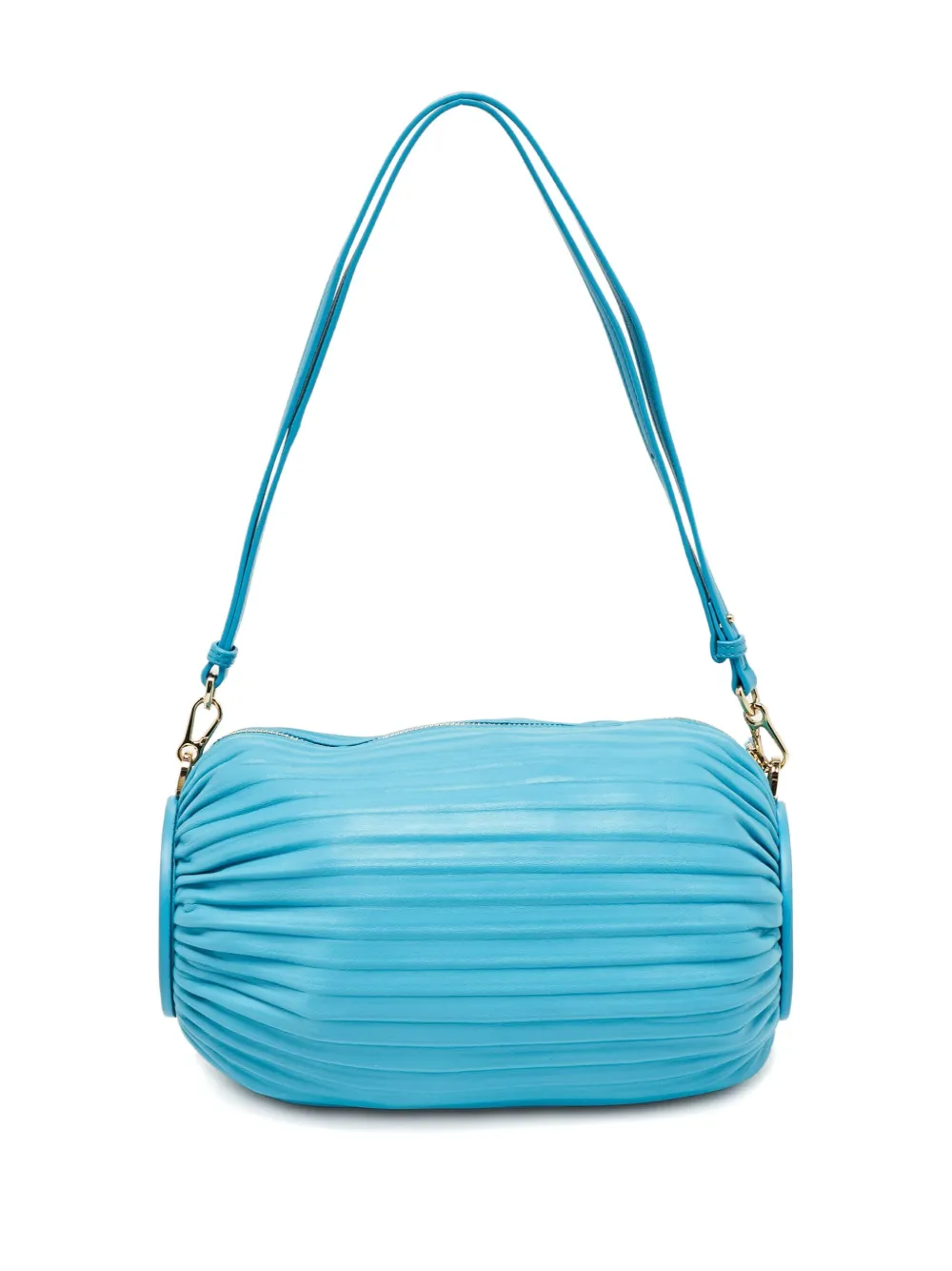 Loewe Pre-Owned 2024 pleated leather shoulder bag - Blau