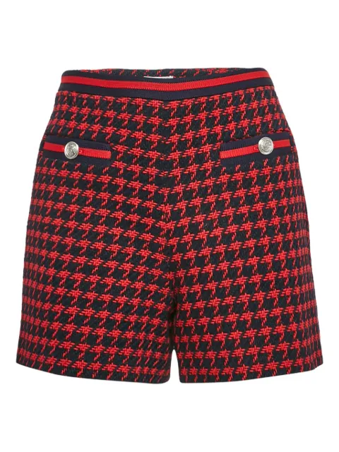 Claudie Pierlot pre-owned houndstooth tweed shorts
